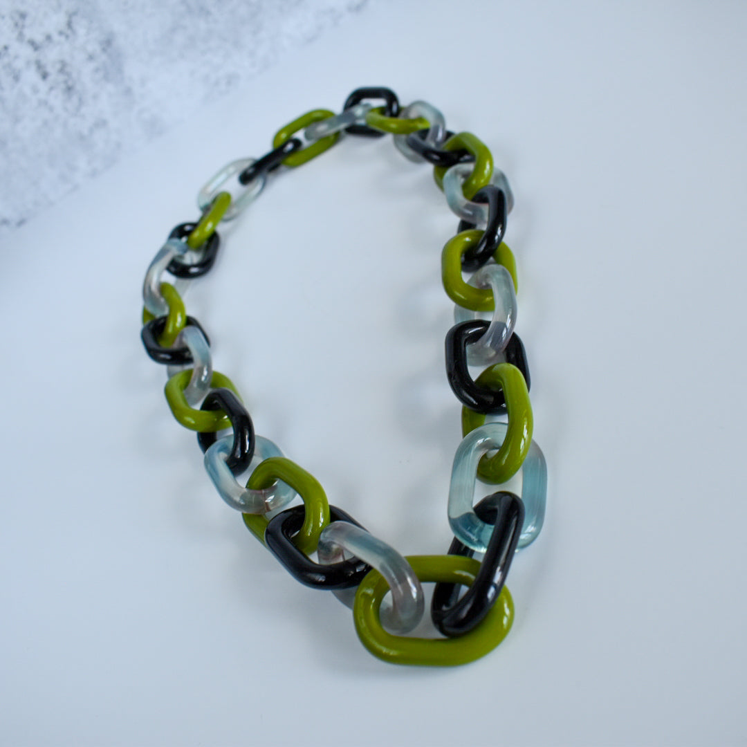 Glass Chain Necklace From Mosaicist