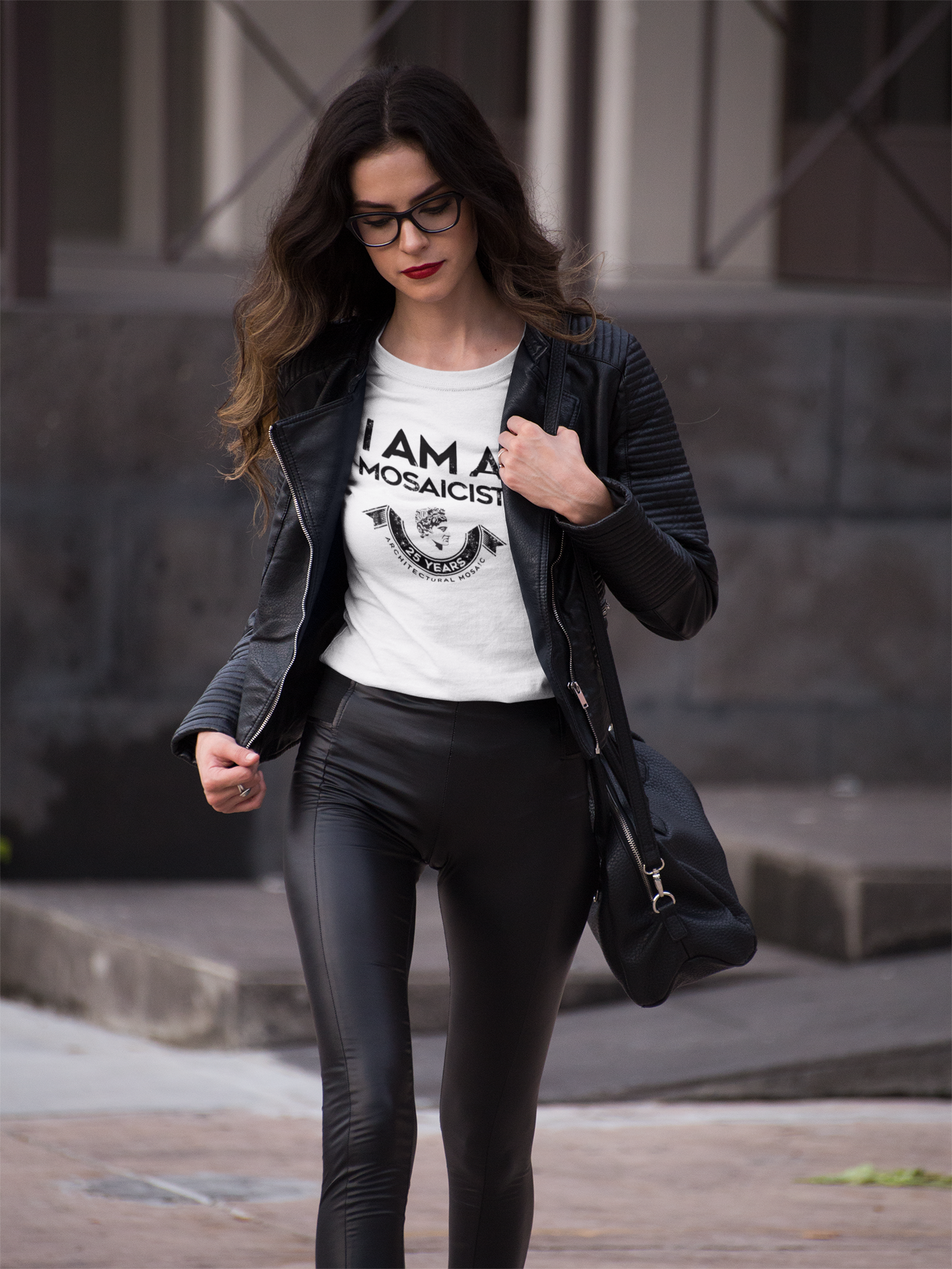 "I AM A MOSAICIST" Women's Crew T-shirt from Mosaicist - White