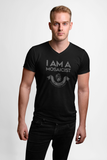 "I AM A MOSAICIST" V-Neck T-shirt from Mosaicist - Black